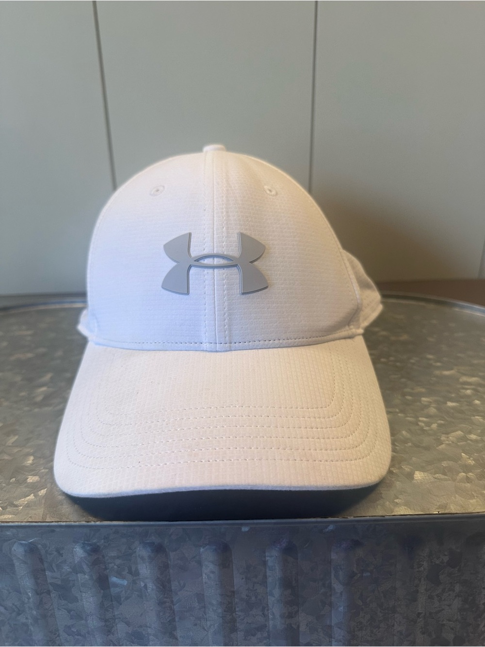 Under Armour Kids White Logo Performance Hat